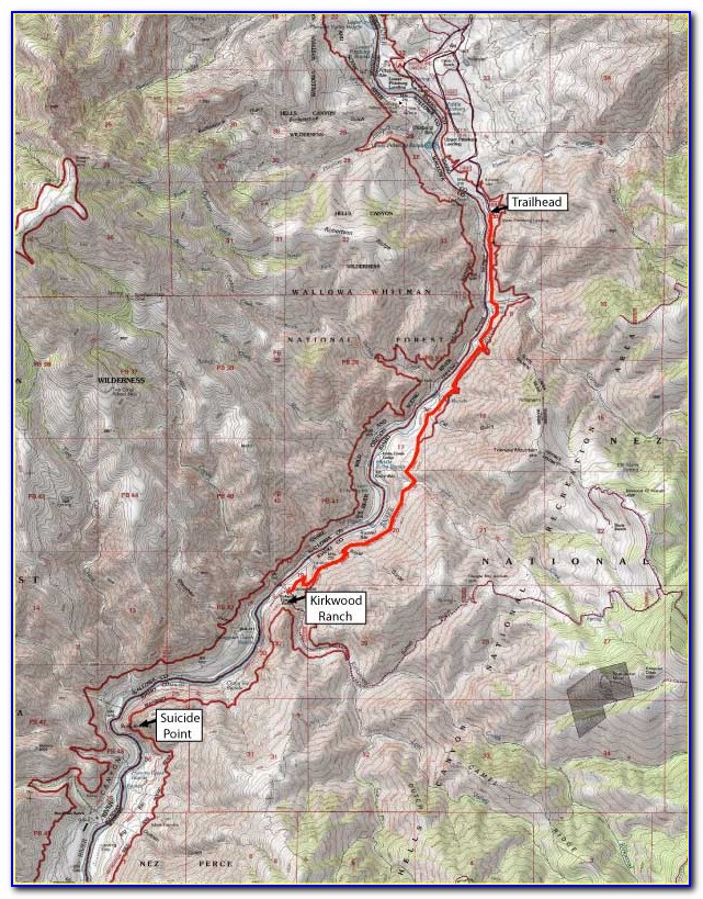 Hells Canyon Byway Map