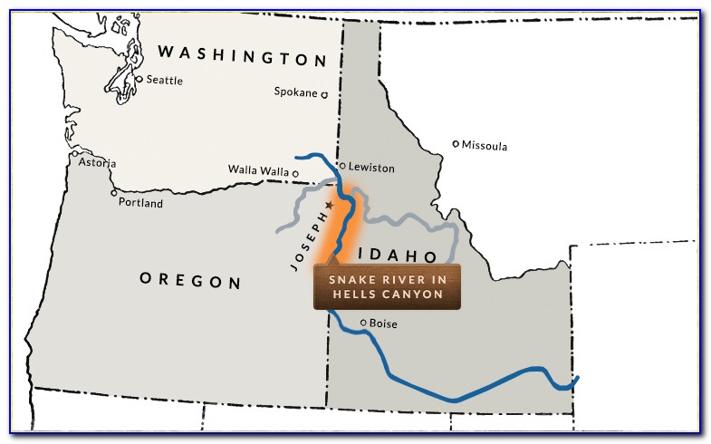 Hells Canyon Wilderness Map