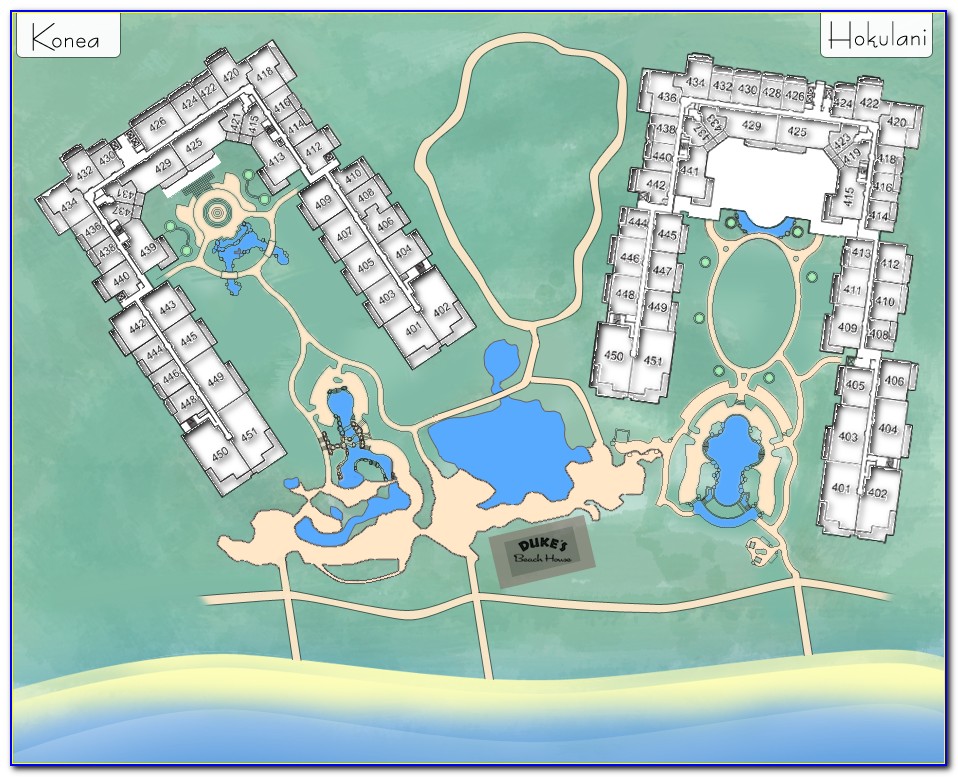 Honua Kai Pool Map