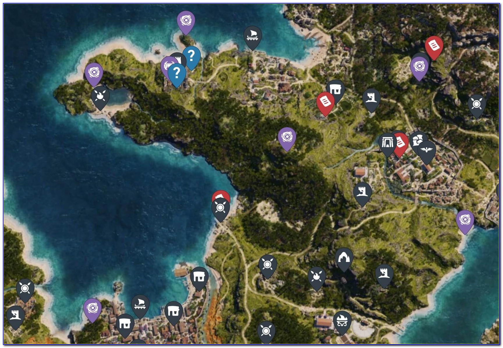 Ign Assassin's Creed Odyssey Interactive Map