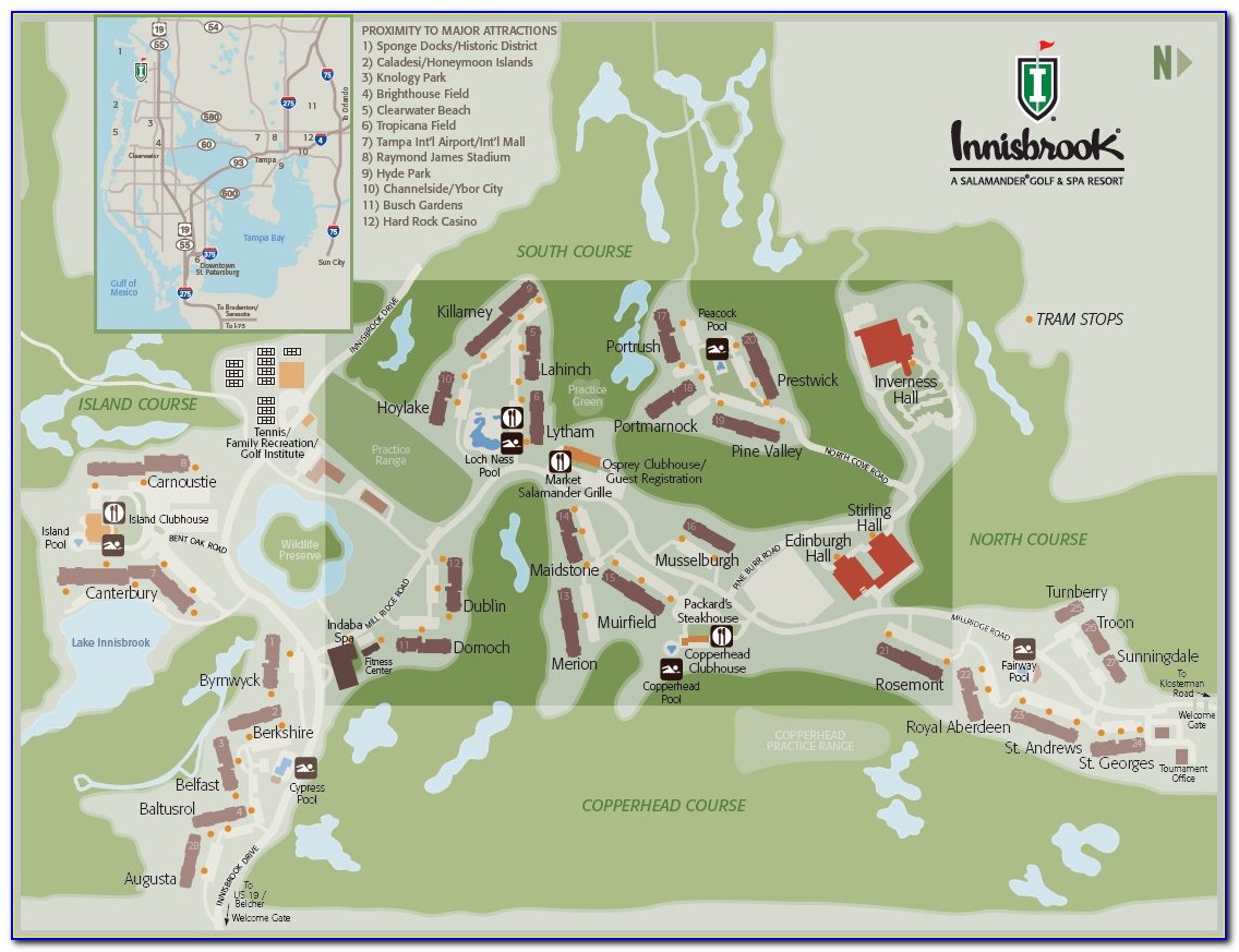 Innisbrook Resort Map