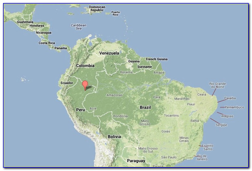 Iquitos Peru Map Google
