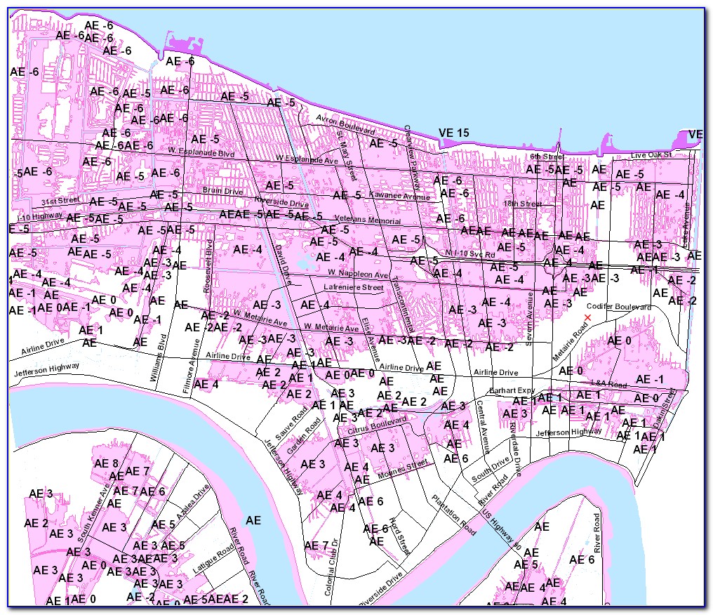 Jefferson Parish Flood Maps