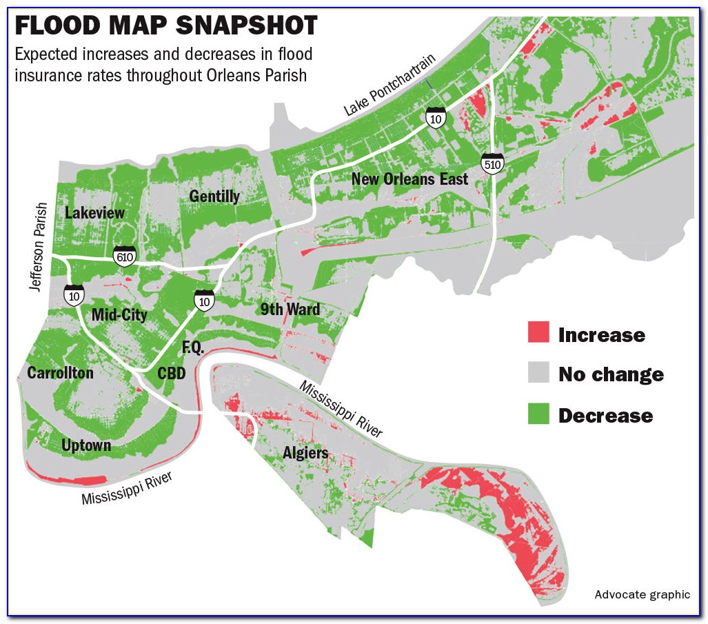 Jefferson Parish Katrina Flood Map