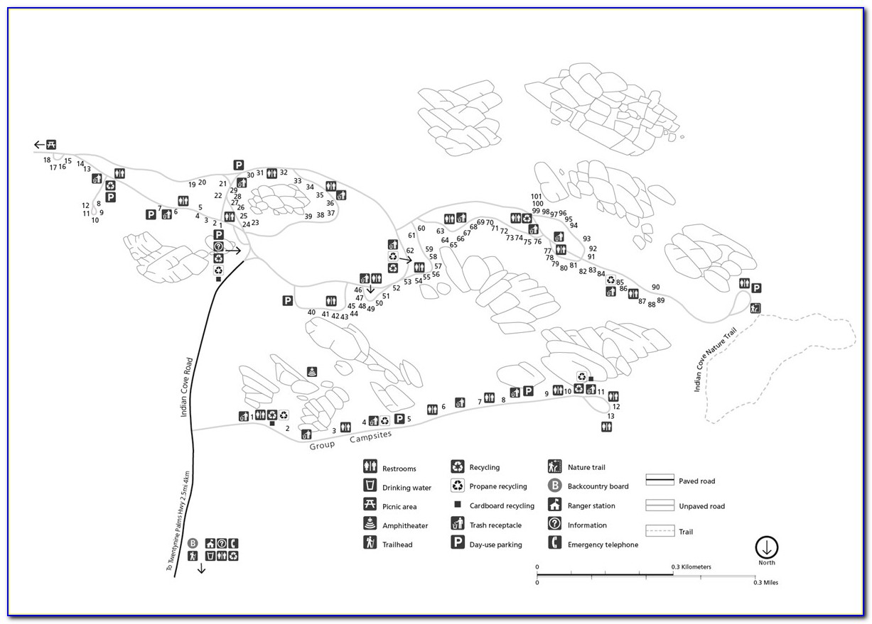 Joshua Tree Jumbo Rocks Campground Map