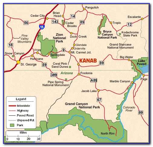 Kanab Utah Map Location