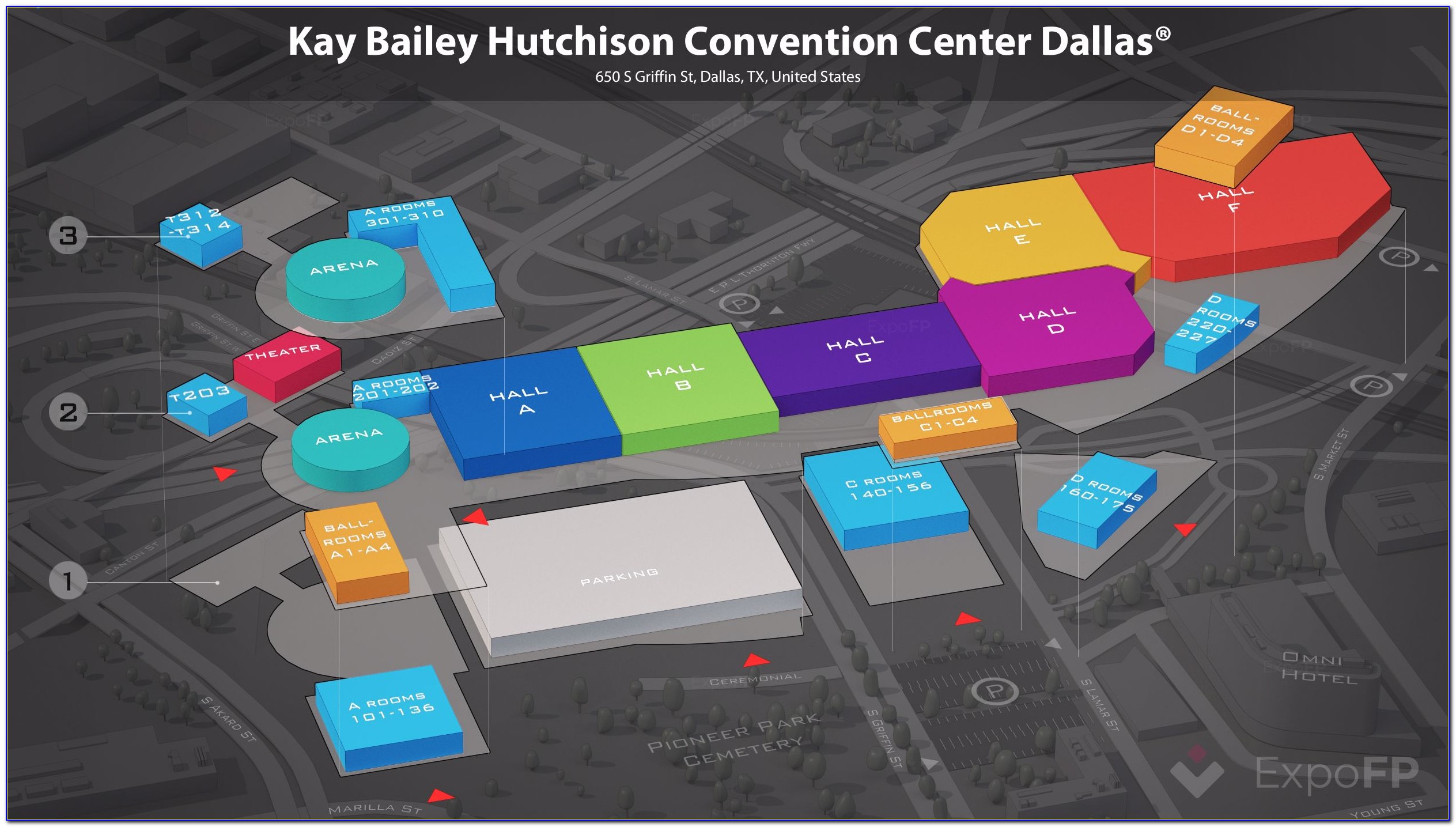 Kay Bailey Hutchison Convention Center Parking Map