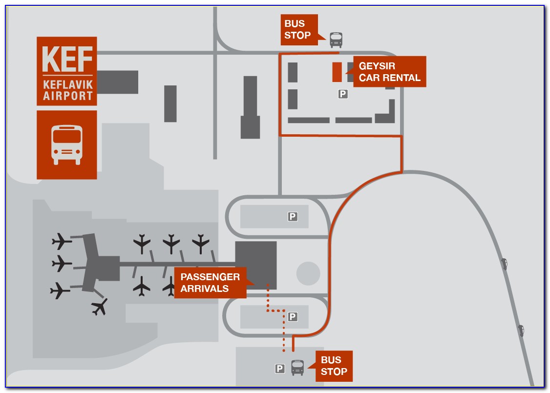Keflavik Airport Map Car Rental