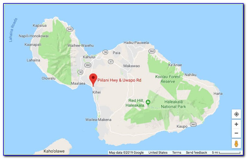 Kihei Maui Resort Map