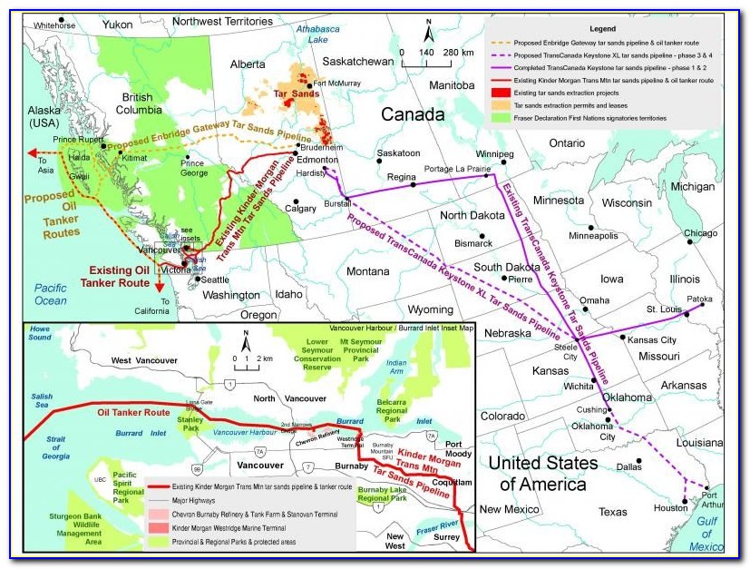 Kinder Morgan Pipeline Map Langley