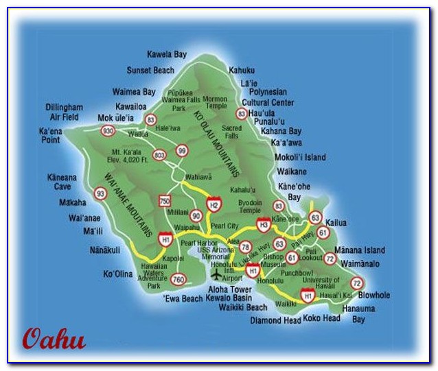 Ko Olina Location Map