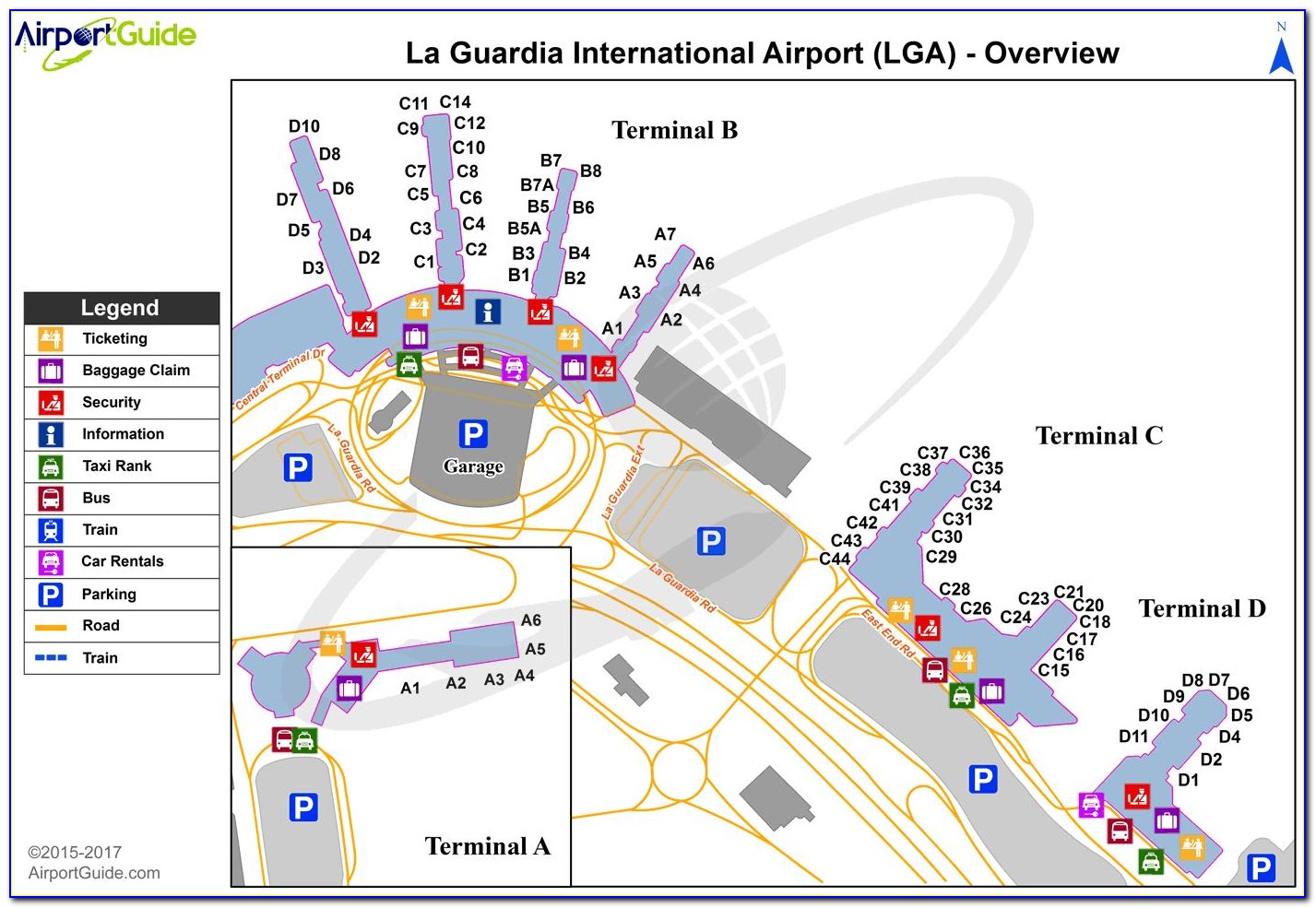Laguardia Gate C Map