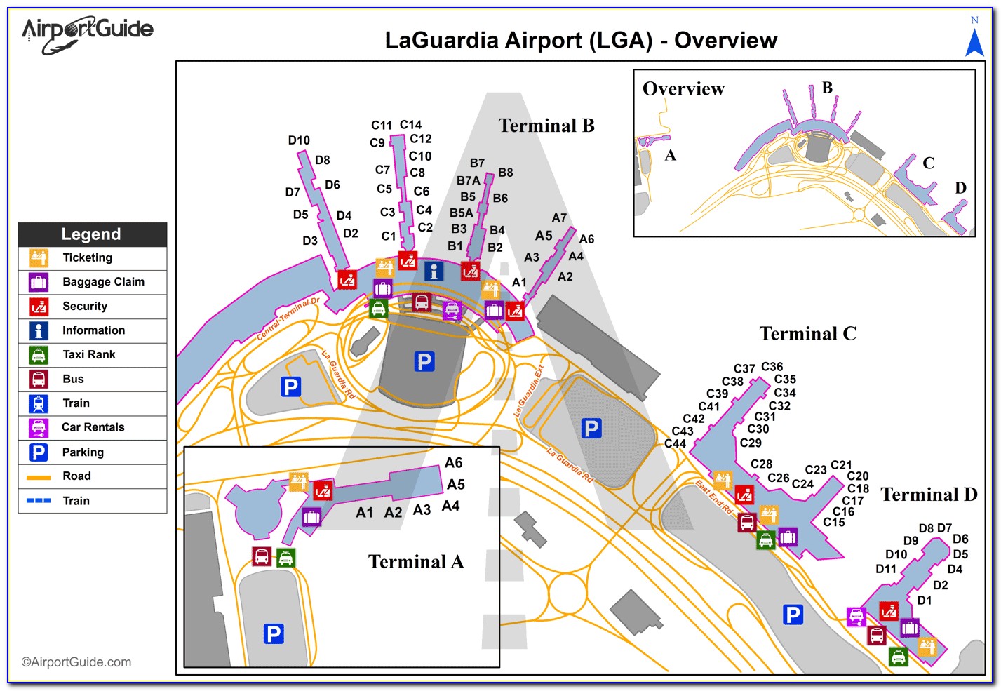 Laguardia Terminal C Gate Map