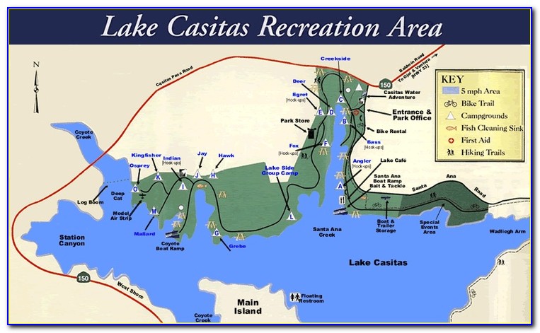 Lake Casitas Camping Map Fox