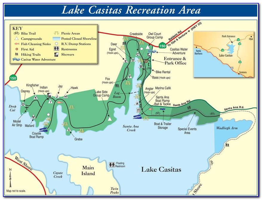 Lake Casitas Camping Map Mallard