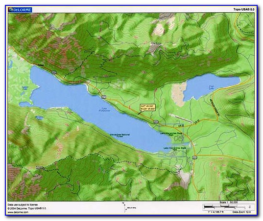 Lake Chelan Map For Sale