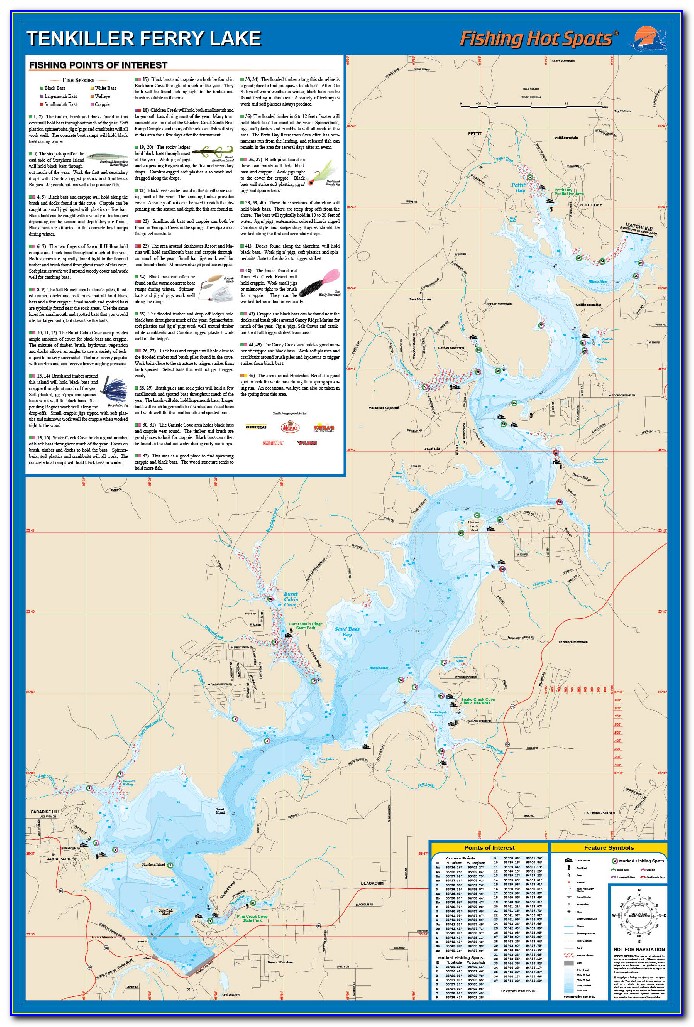 Lake Tenkiller Depth Map
