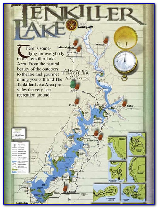 Lake Tenkiller Hunting Map