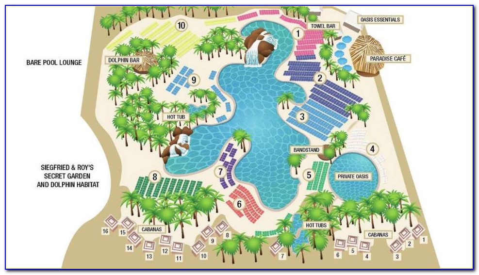 Lazy River Mgm Grand Pool Map