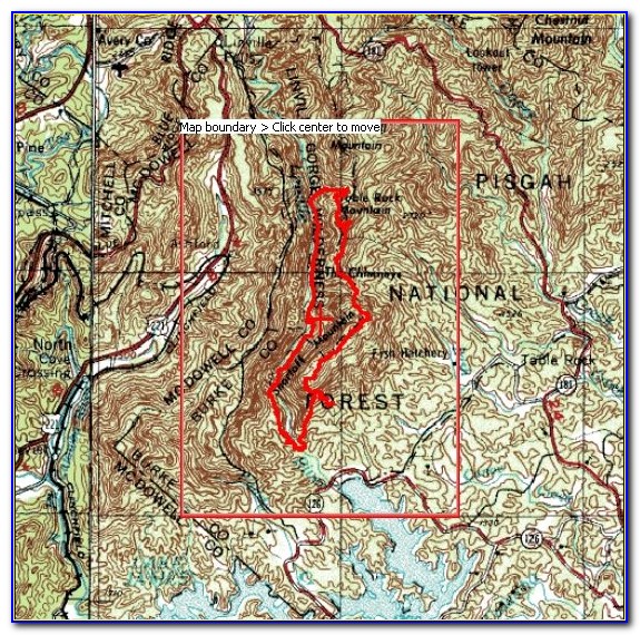 Linville Gorge Wilderness Area Trail Map