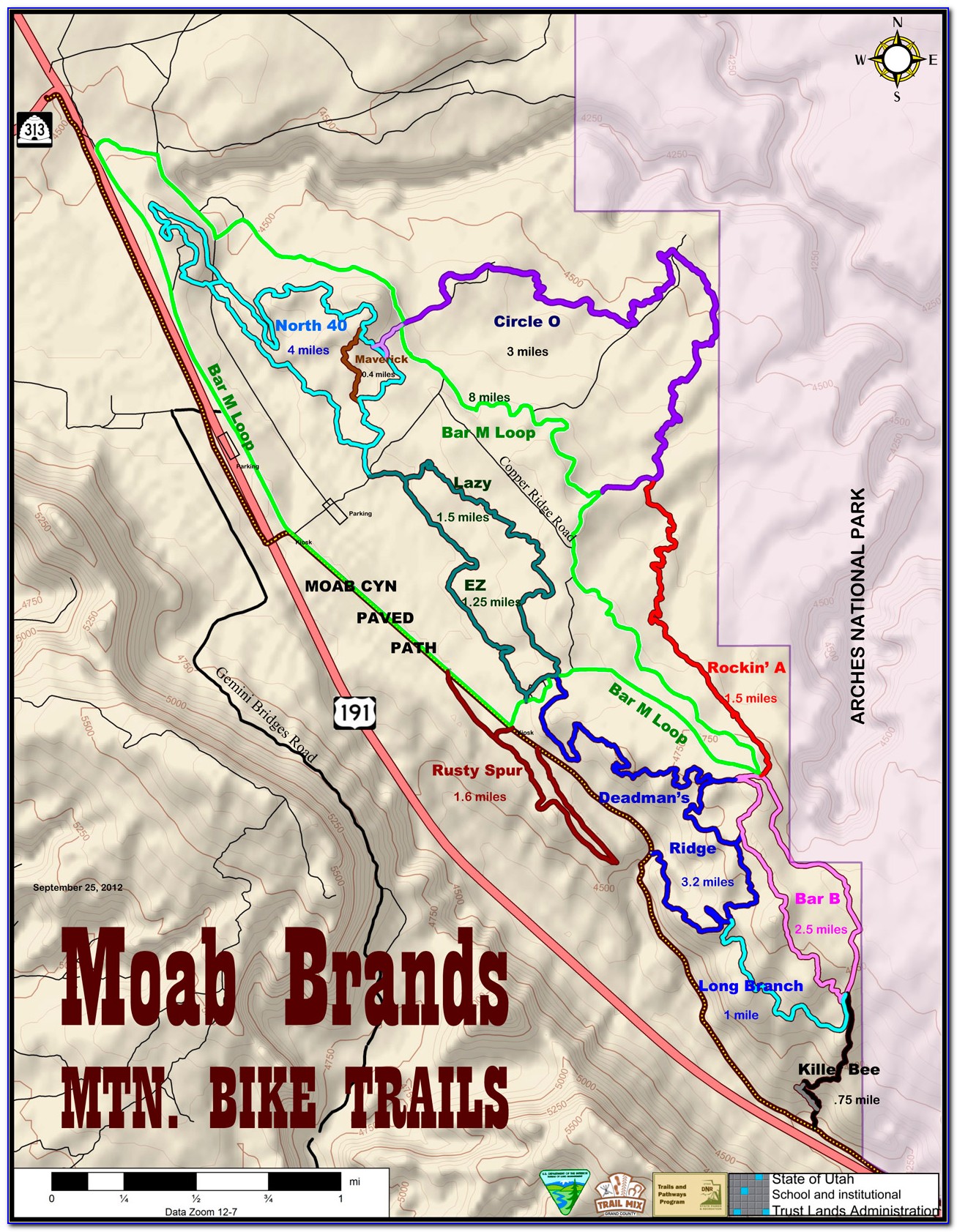 Little Moab Trail Map