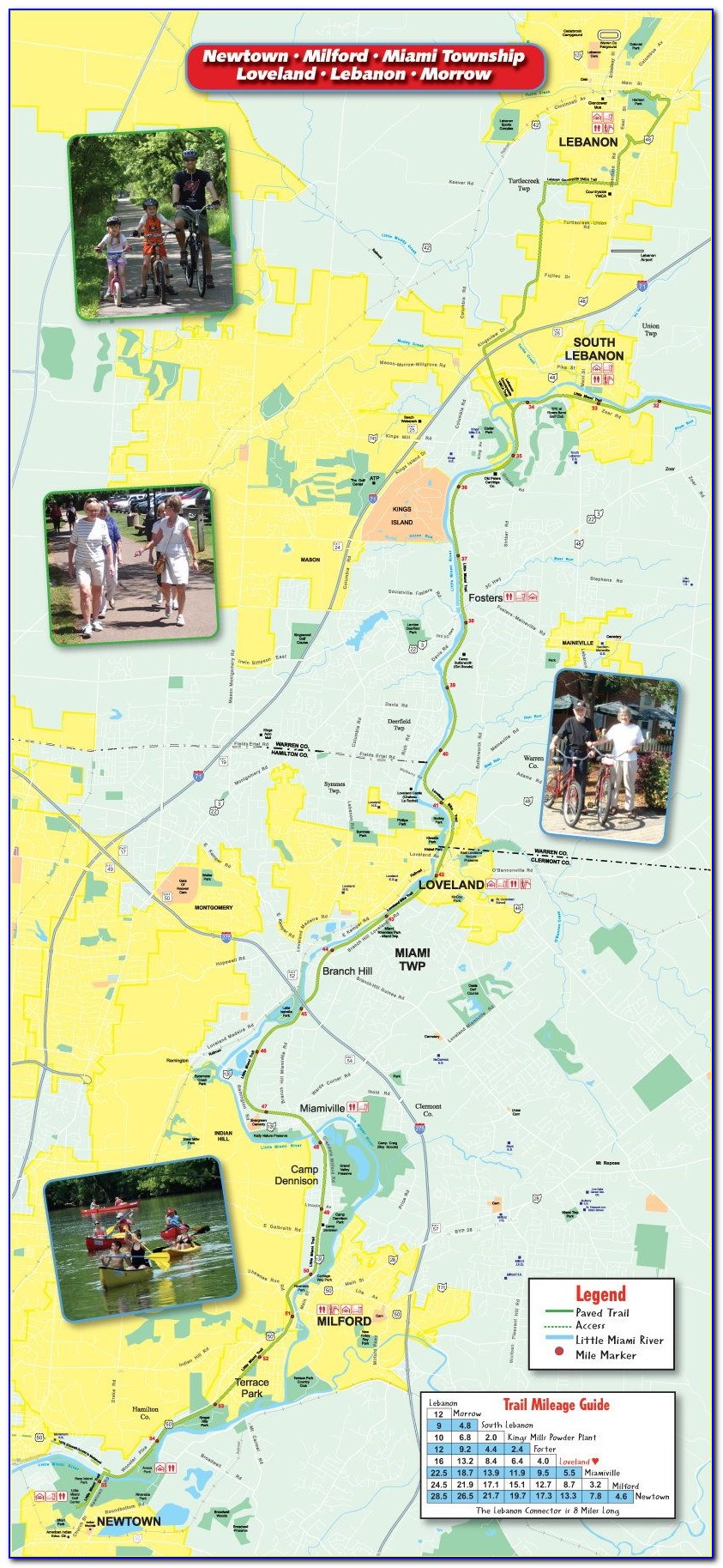 Loveland Bike Trail Map Ohio