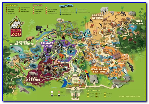 Lowry Park Zoo Map 2020