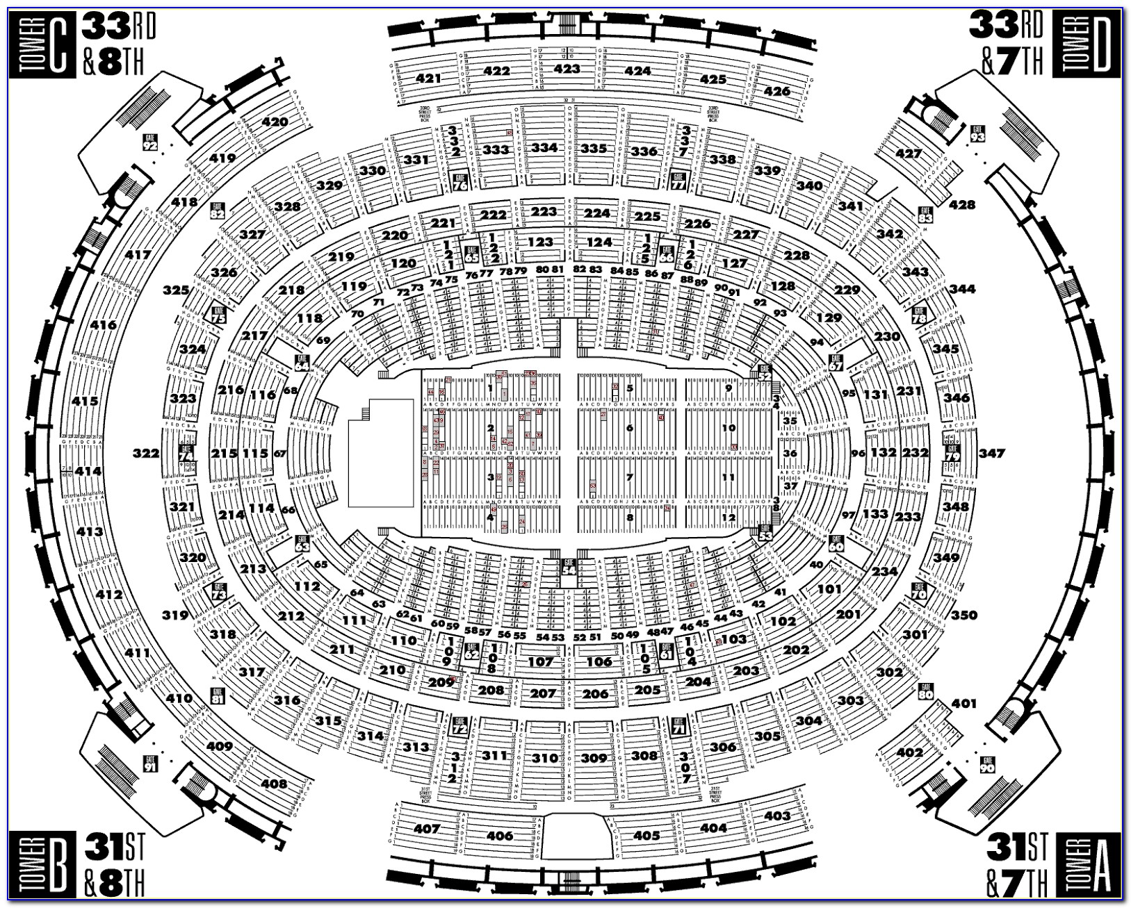 Madison Square Garden Seating Map Knicks