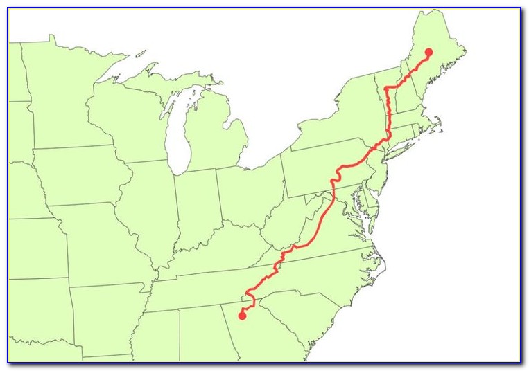 Map Of Appalachian Trail Through New Hampshire