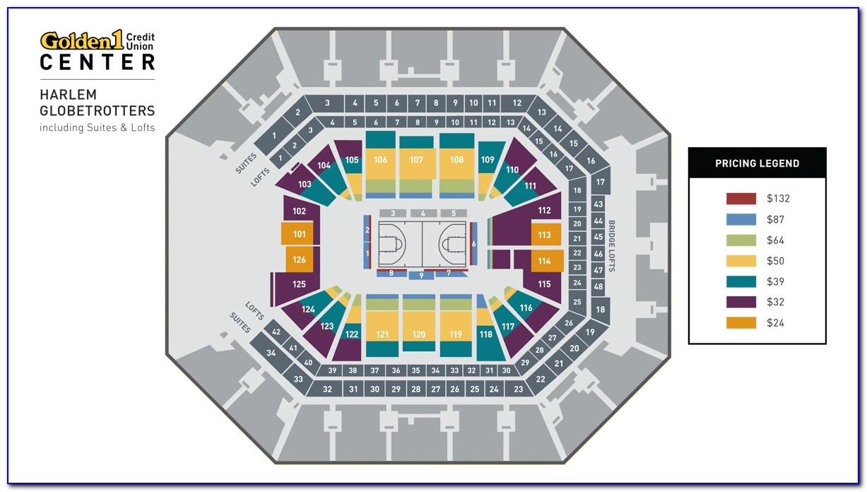 Map Of Golden 1 Center Seating Chart