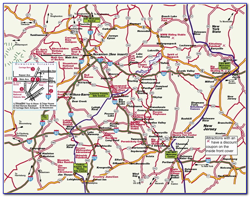 Map Of Pocono Palace Resort