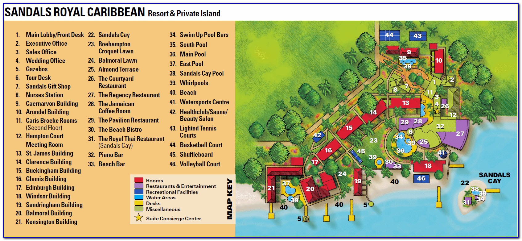 Map Of Sandals Resorts In Jamaica