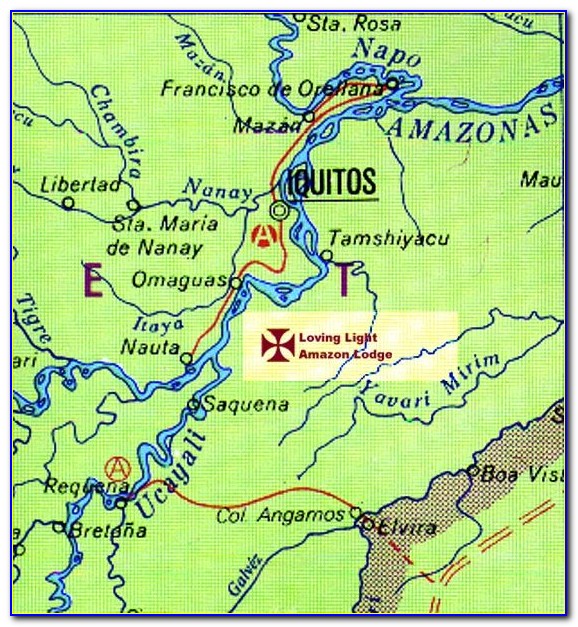 Mapa Iquitos Peru Satelital