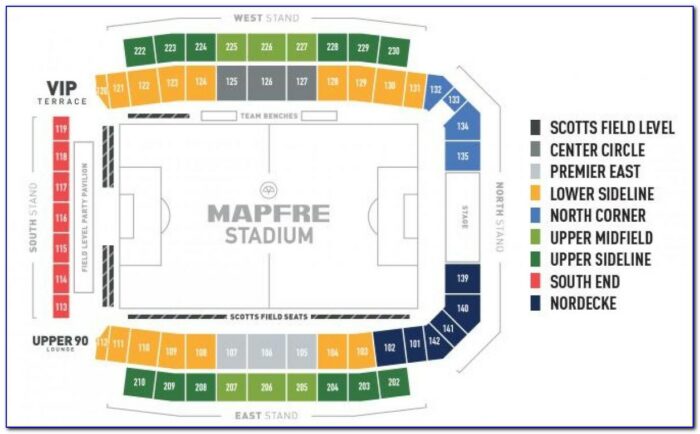 Mapfre Stadium Map