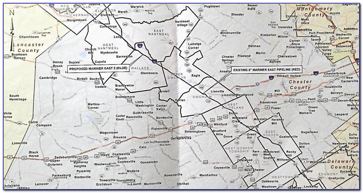 Mariner East 2 Pipeline Map Cumberland County