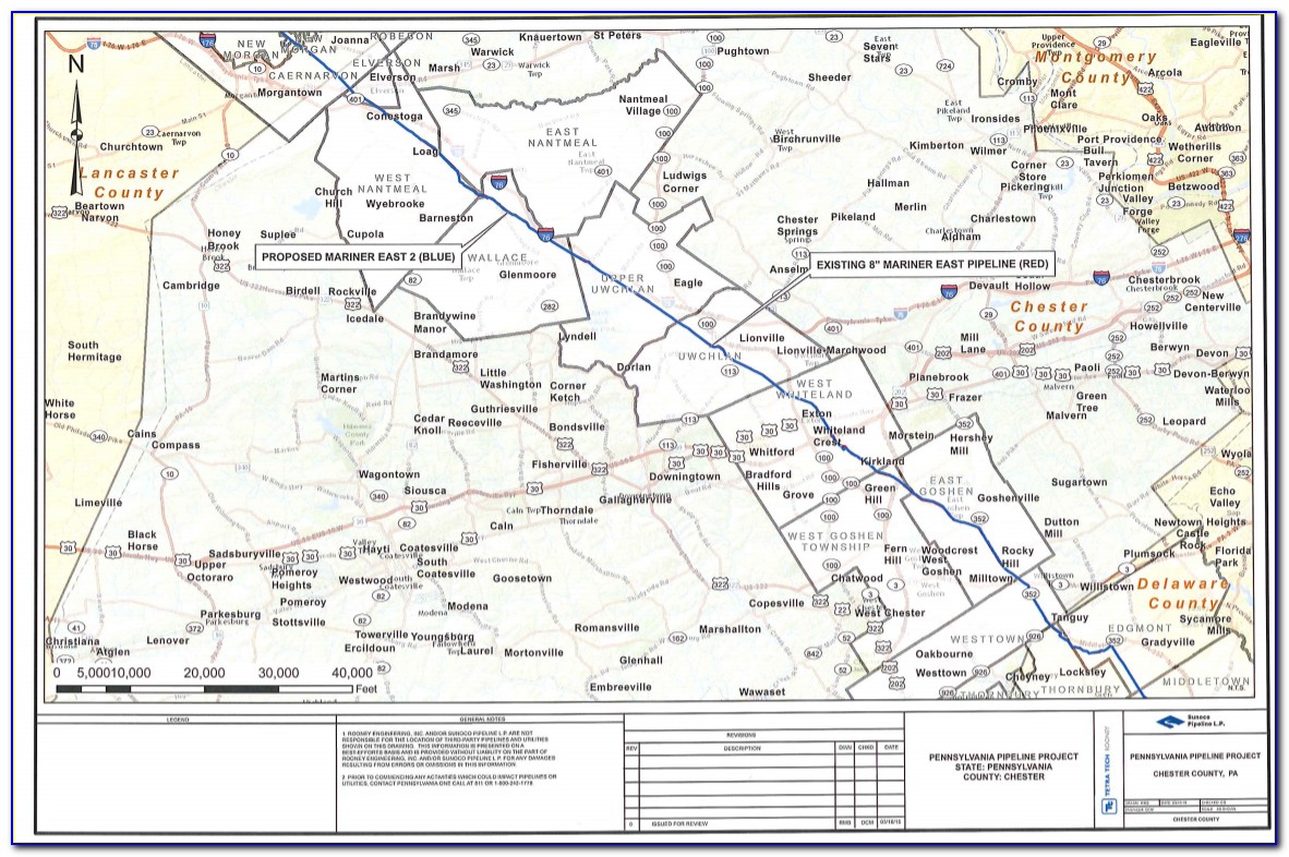 Mariner East 2 Pipeline Map Delaware County
