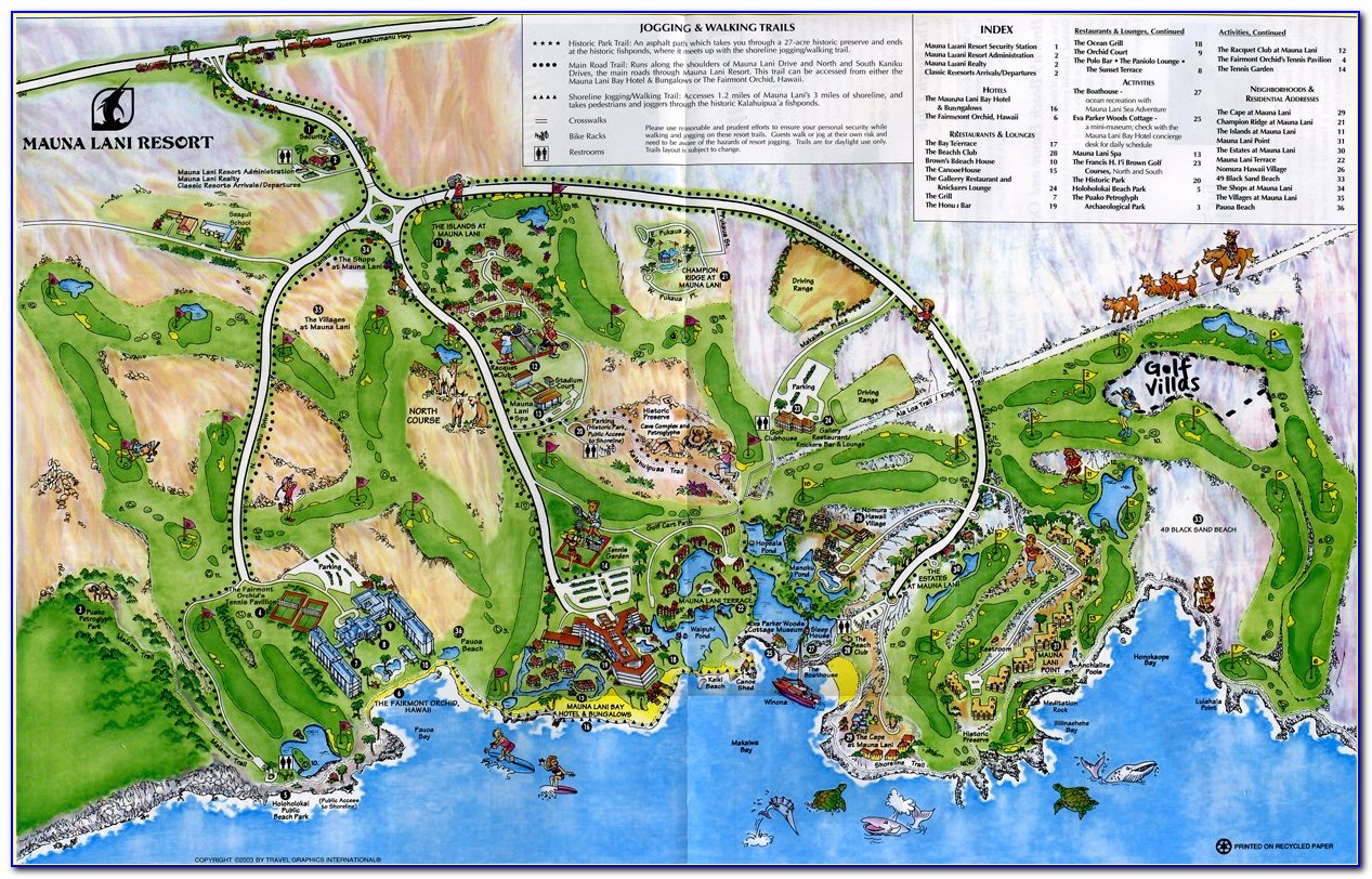 Mauna Lani Hotel Map