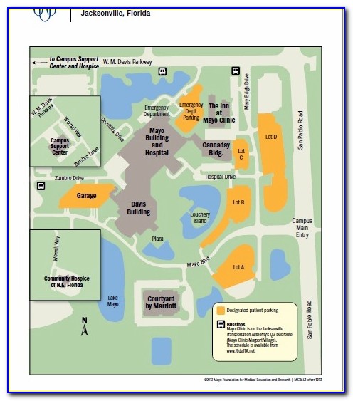 Mayo Clinic Jacksonville Parking Map
