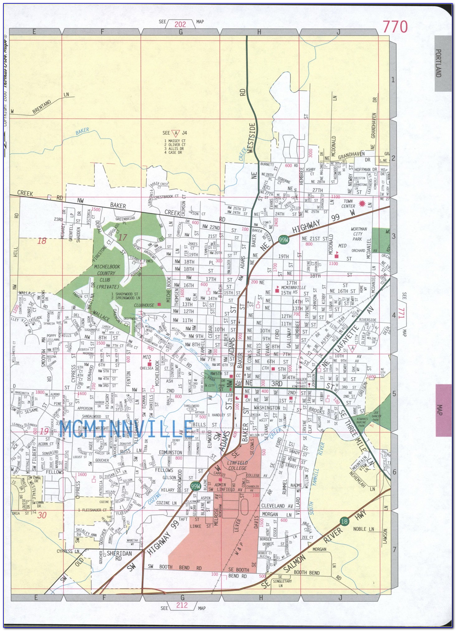 Mcminnville Or Map