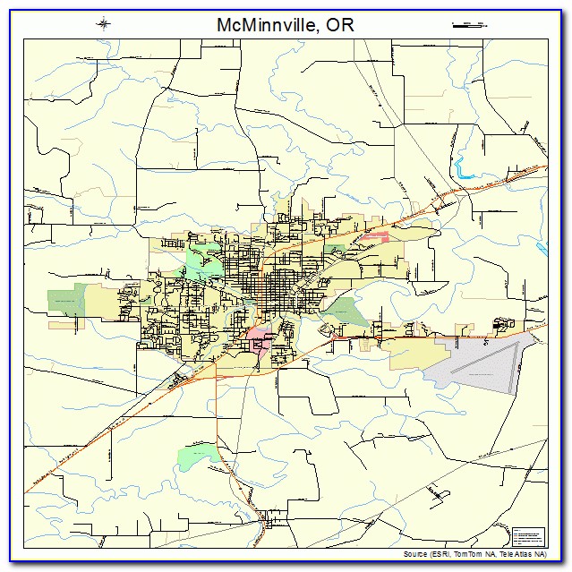 Mcminnville Oregon Map
