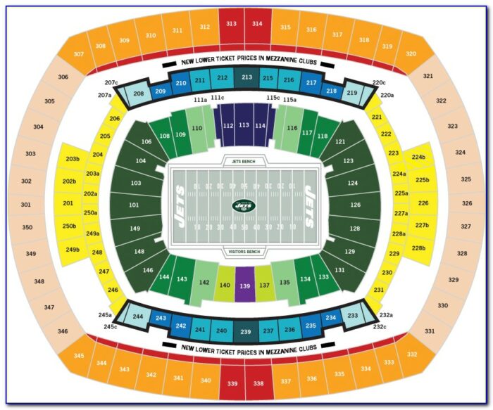 Metlife Stadium Seat Map