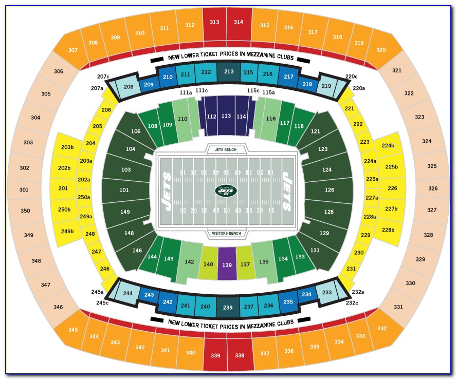 Metlife Stadium Seat Map