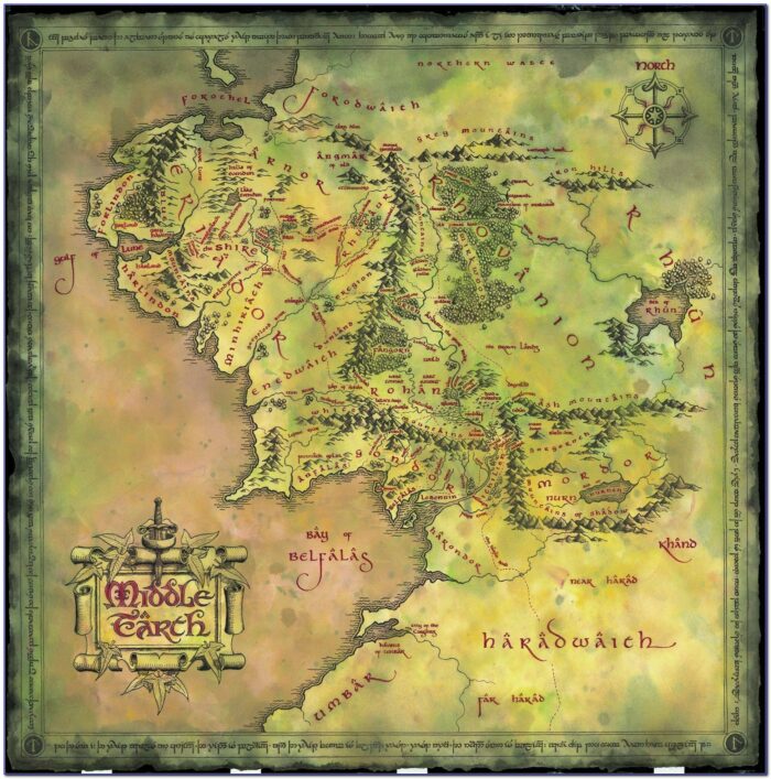 Middle Earth Map Hd Download