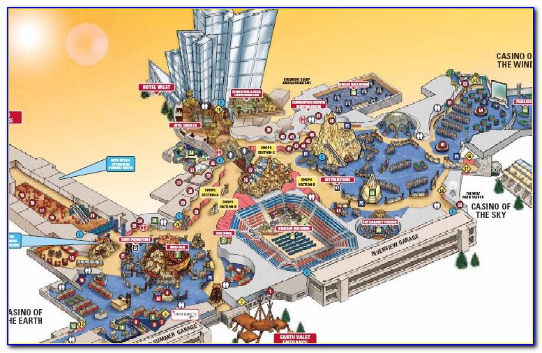 Mohegan Sun Casino Map