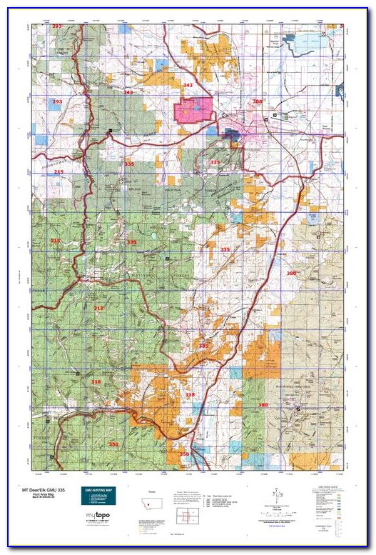 Montana Deer Hunting District Map