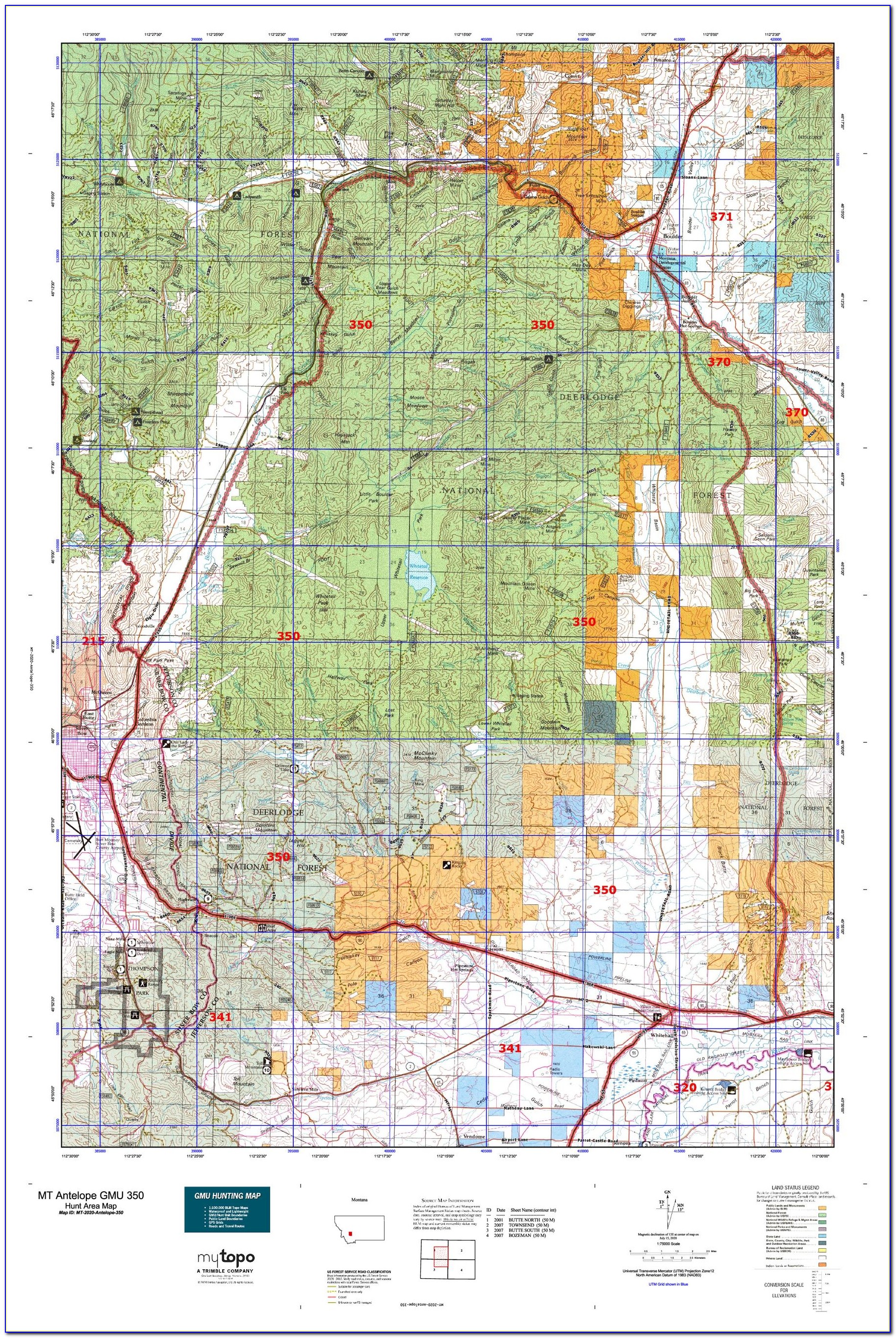 Montana Hunting District 410 Map