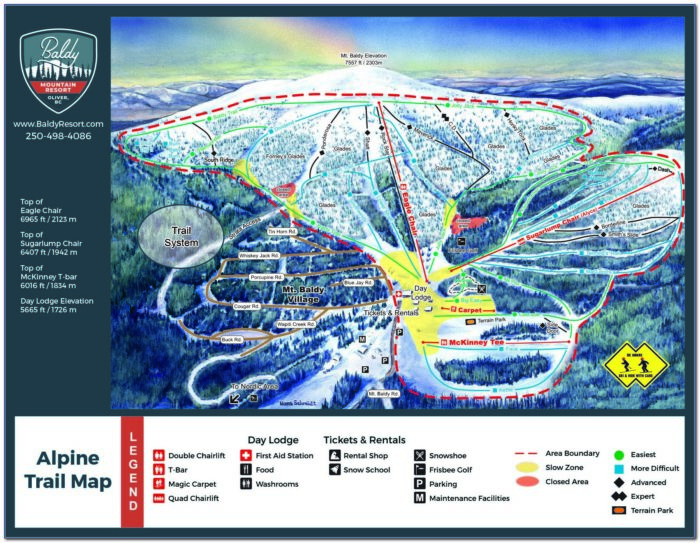 Mt Baldy Topo Map