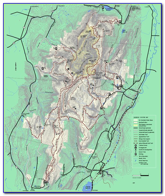 Mt Greylock Trail Map