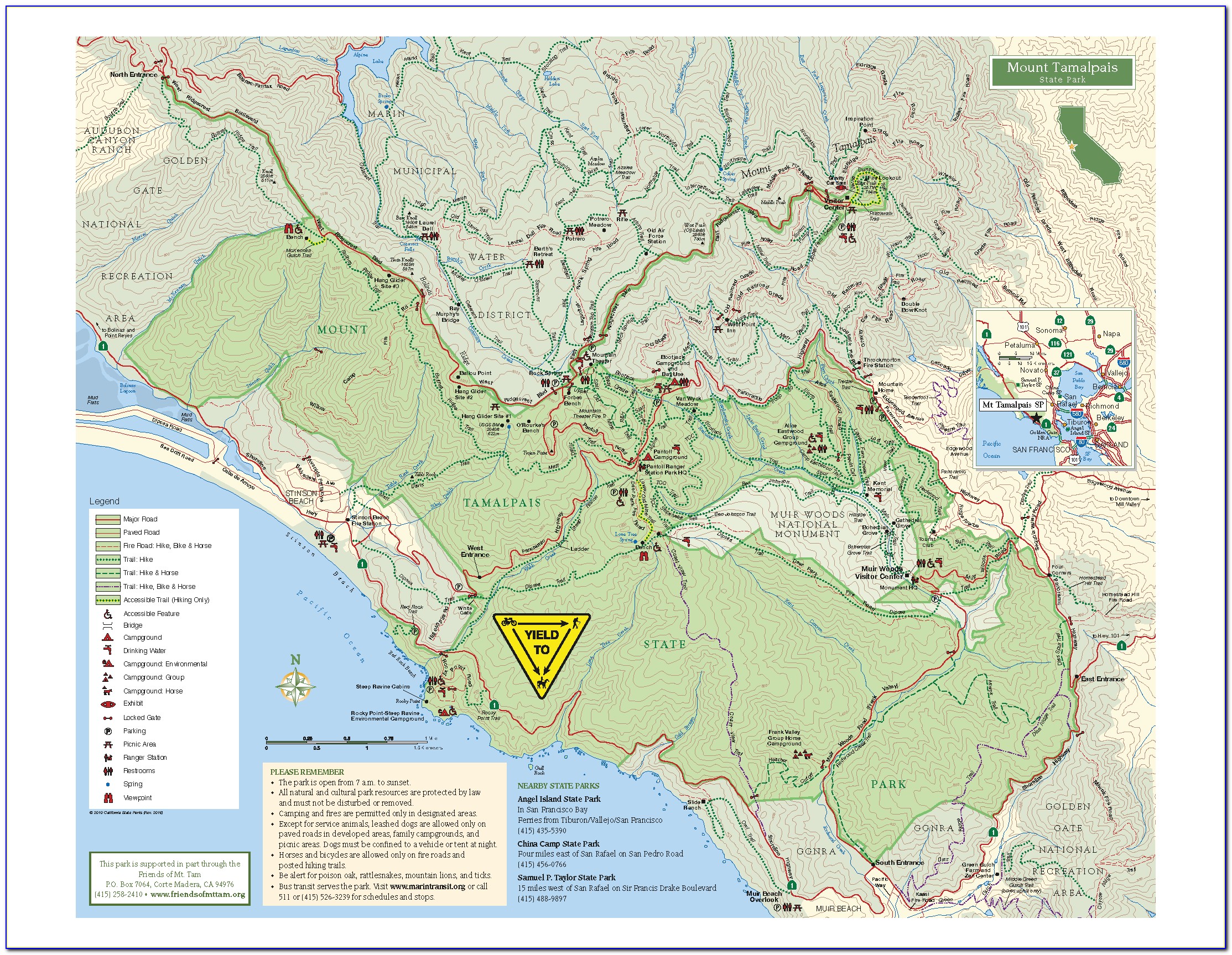 Mt Tam Trail Map Pdf