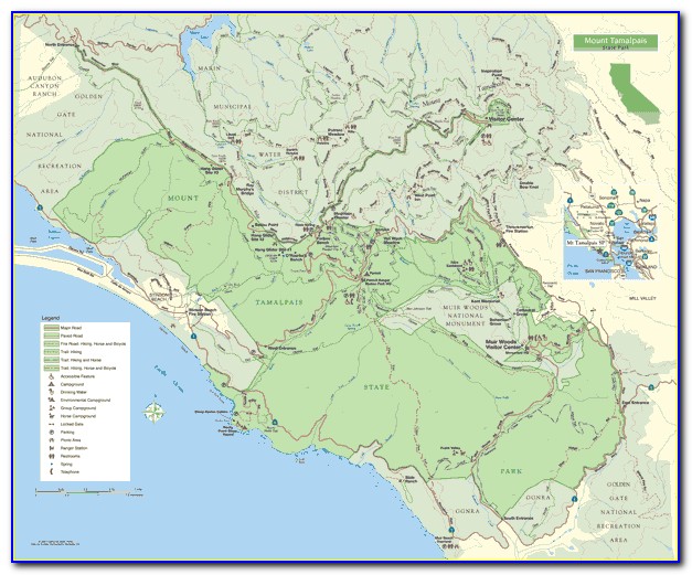 Mt Tam Watershed Trail Map